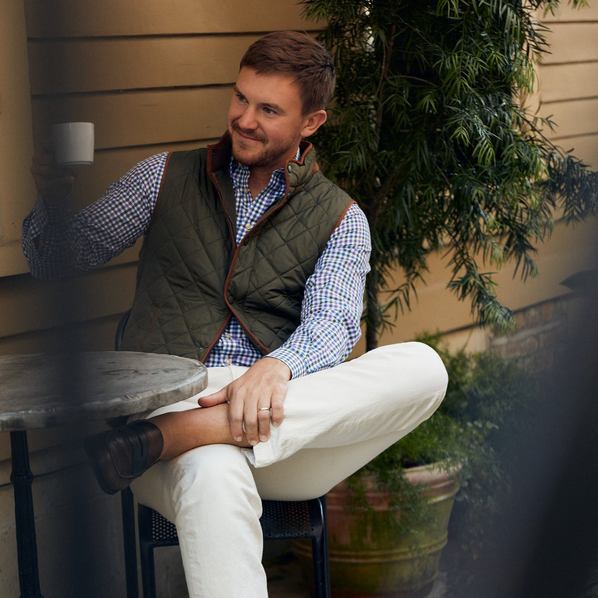 Saturday morning to Saturday night, The Sportsman was designed with interior pockets for all your gear. Get ready for the outdoors and good times!   100% Polyester Quilted Vest • Soft Fleece Interior • Full Front Hidden Zip with Snap Button Closure • Four Inside Utility Pockets • Machine Wash • Imported