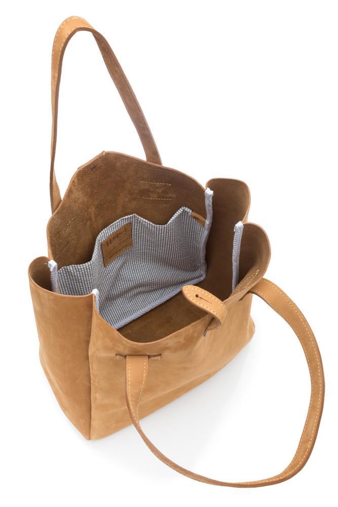 Haspel Mulholland American Bison Small Box Tote Tote Haspel