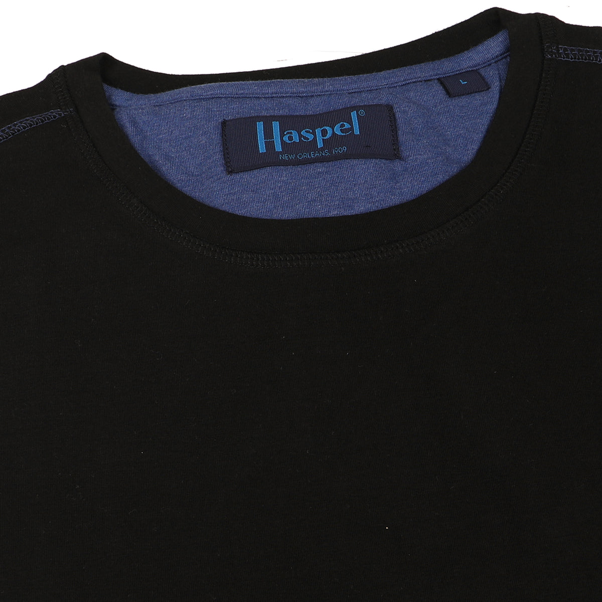Krewe Neck Luxe T-Shirt - Short Sleeve Black
