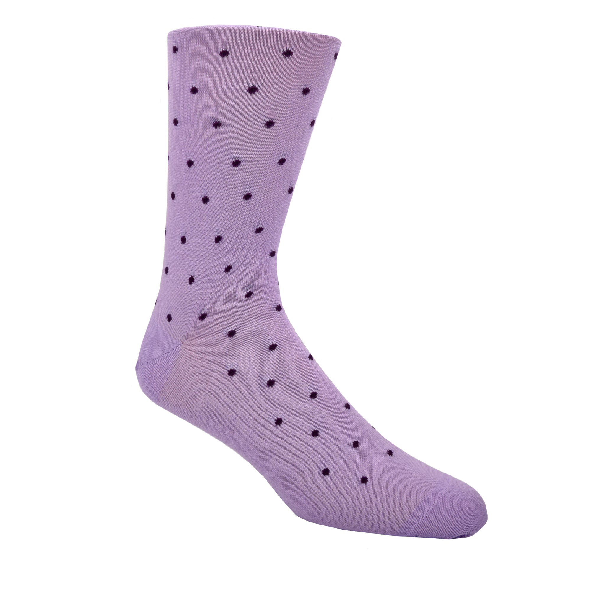 Dots on dots on dots. Life is too short to wear boring socks! #damnright  70% Mercerized Cotton 29% Nylon 1% Spandex Fits Size 8-12 Machine Washable Made in the USA