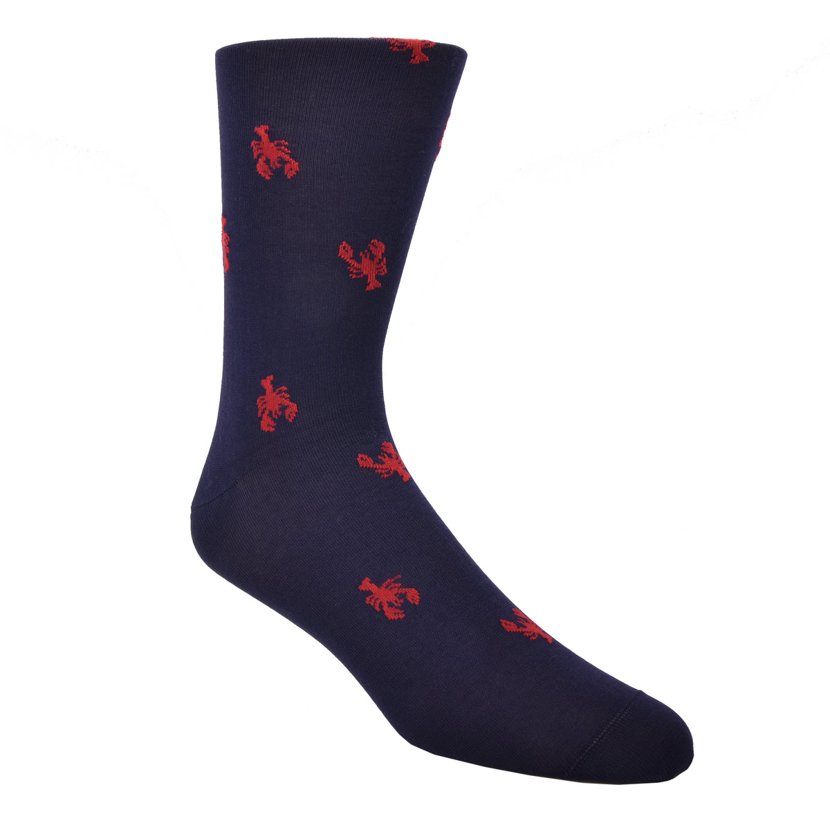 Spice up your sock game with our favorite crustaceans. Life is too short to wear boring socks! #damnright  70% Mercerized Cotton 29% Nylon 1% Spandex Fits Size 8-12 Machine Washable Made in the USA