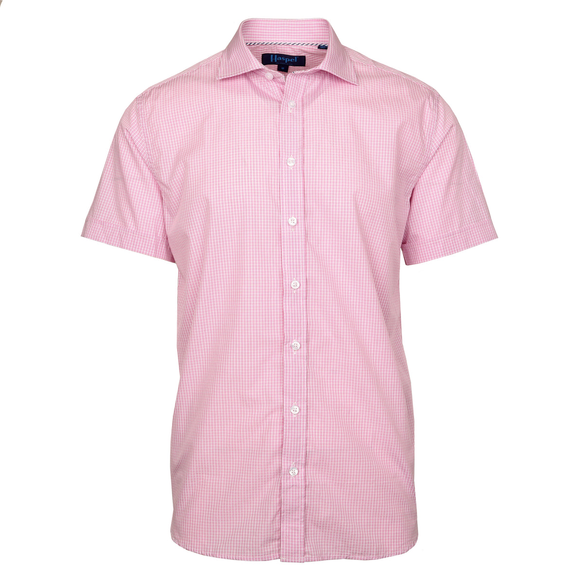 Look and smell as sweet as a rose. Lightweight cotton will keep you cool.  100% Cotton  •  Spread Collar  •  Short Sleeve  •  Chest Pocket  •  Machine Washable  •  Made in Italy