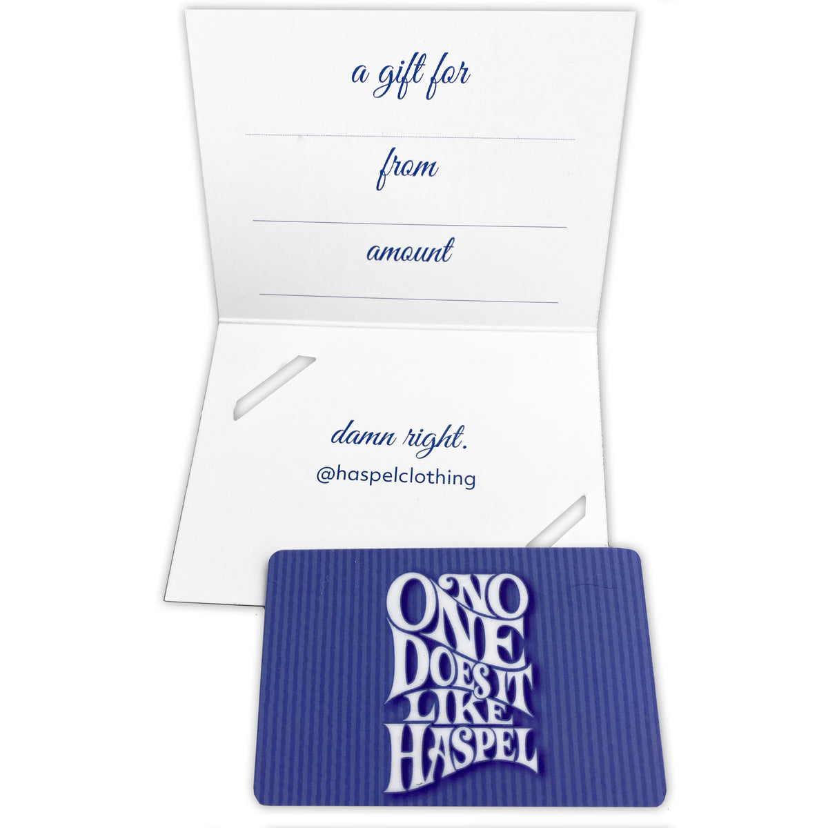 Haspel Gift Card (Physical Gift Card - Mail)