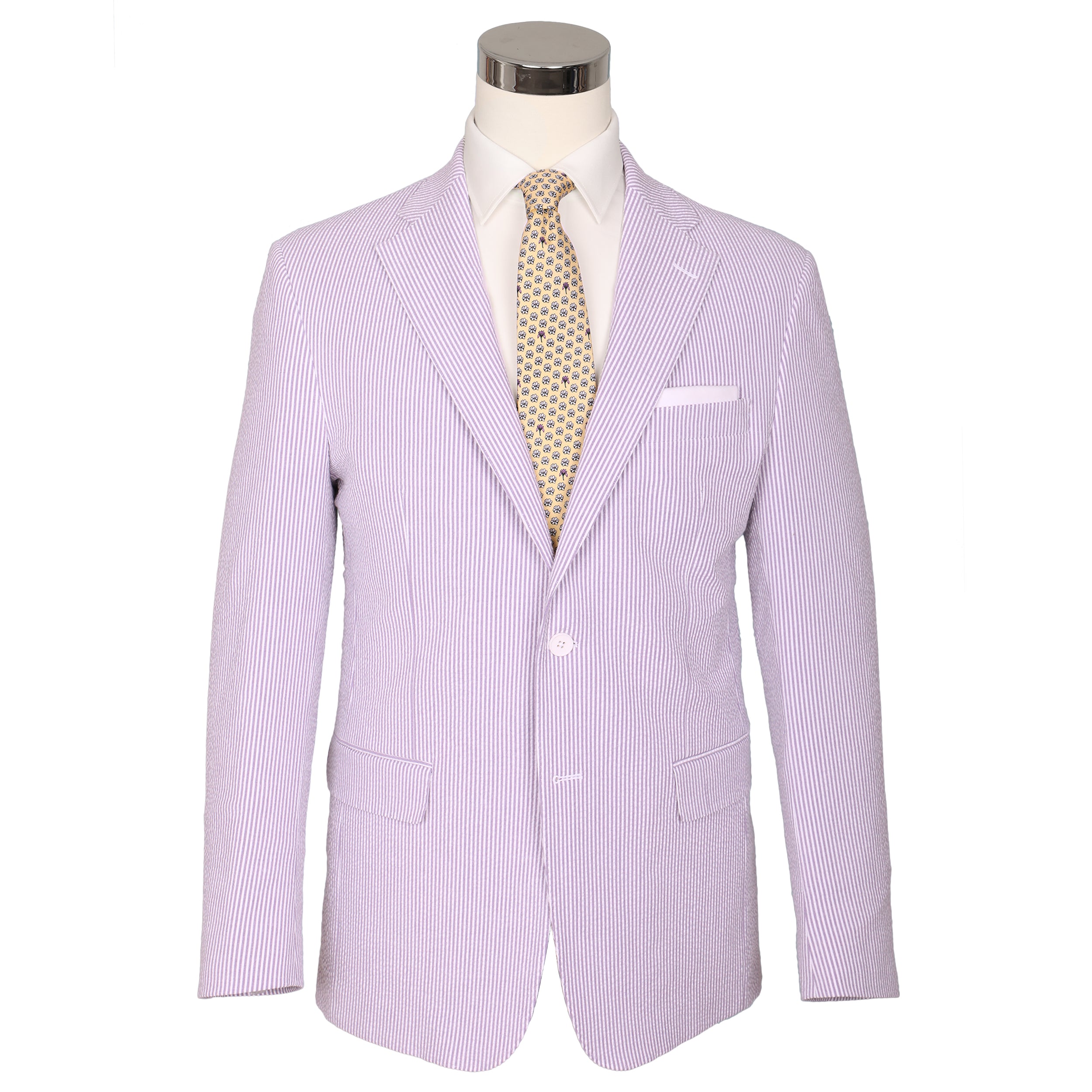 【HI FI FNK】Keny Seersucker Jacket SUIT SEPARATES - Purple Haze Seersucker Suit - Haspel