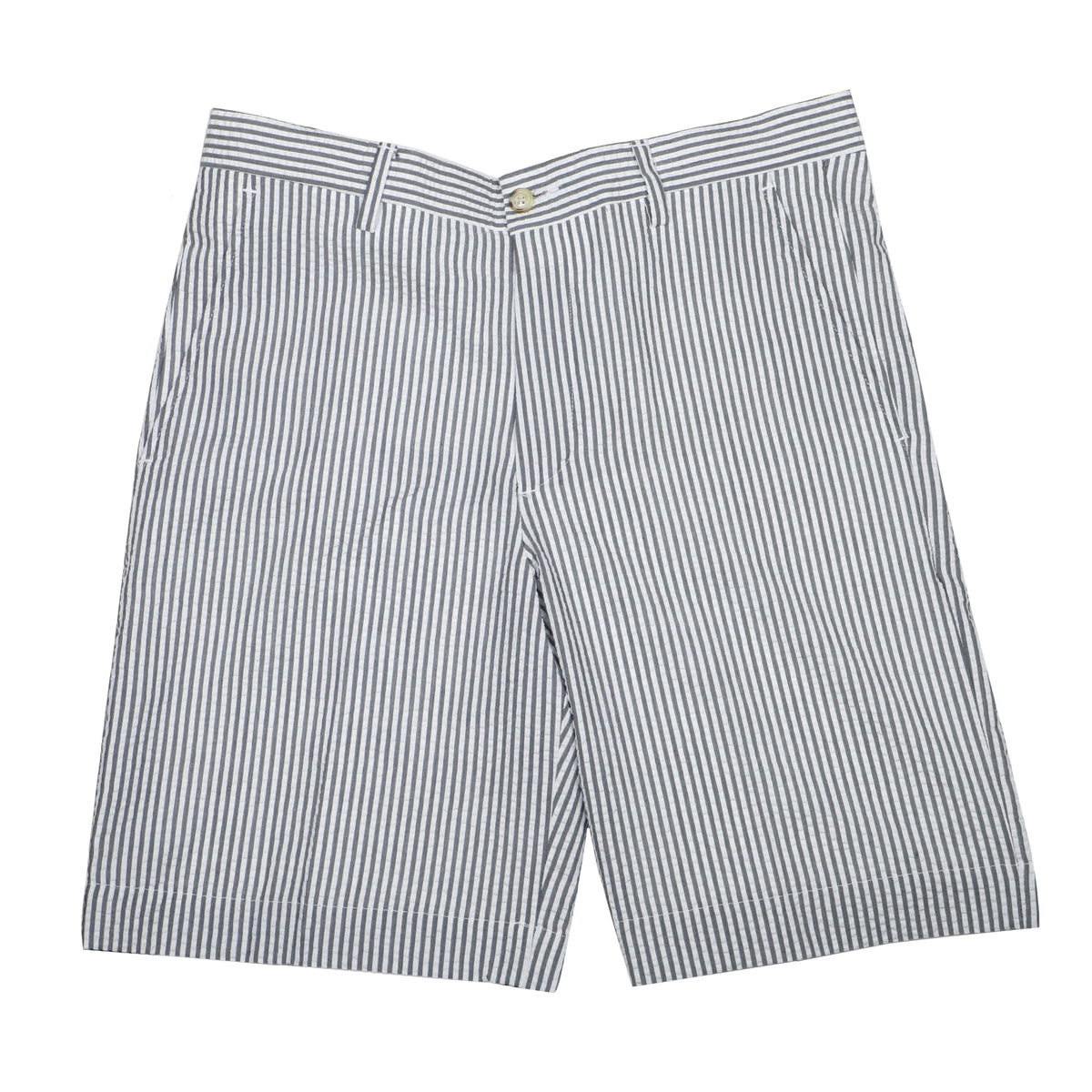 *** FINAL SALE *** Rampart Grey &amp; White Seersucker Shorts