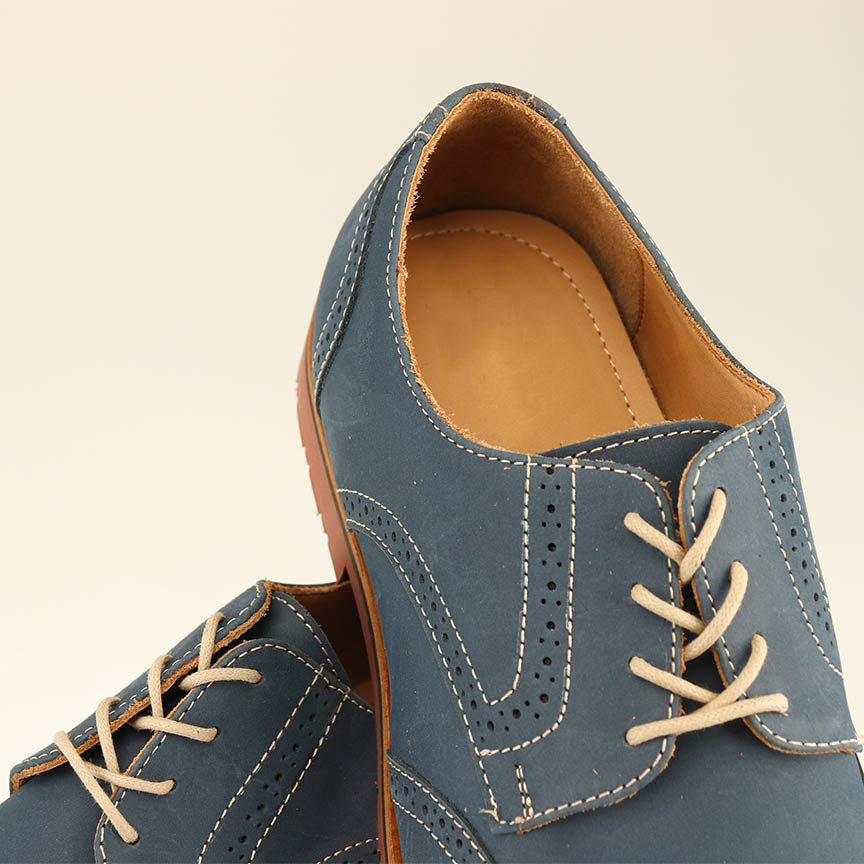 Haspel x T.B. Phelps Nubuck Wingtip - Flag Blue