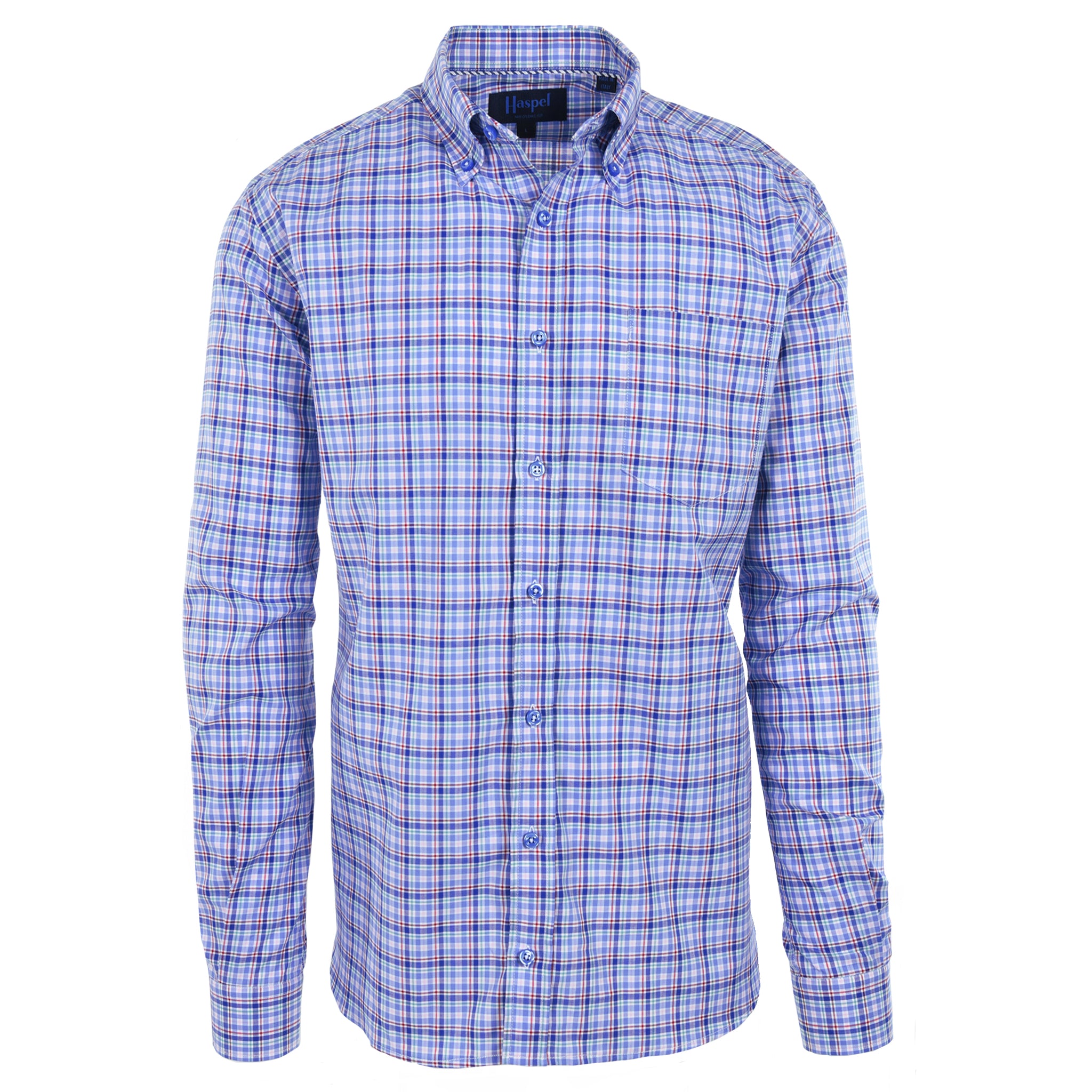 | Shirts Royal | Haspel Blue Franklin Long Plaid Men\'s Sleeve