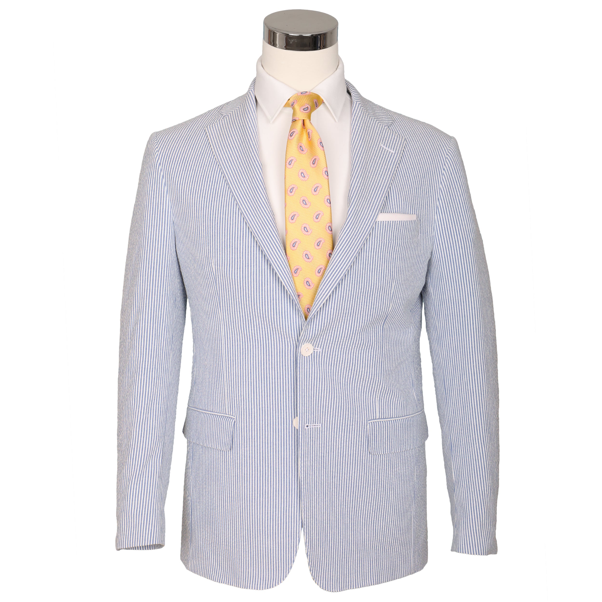 Men s Seersucker Sport Coat Sapphire Bleau Seersucker Stretch