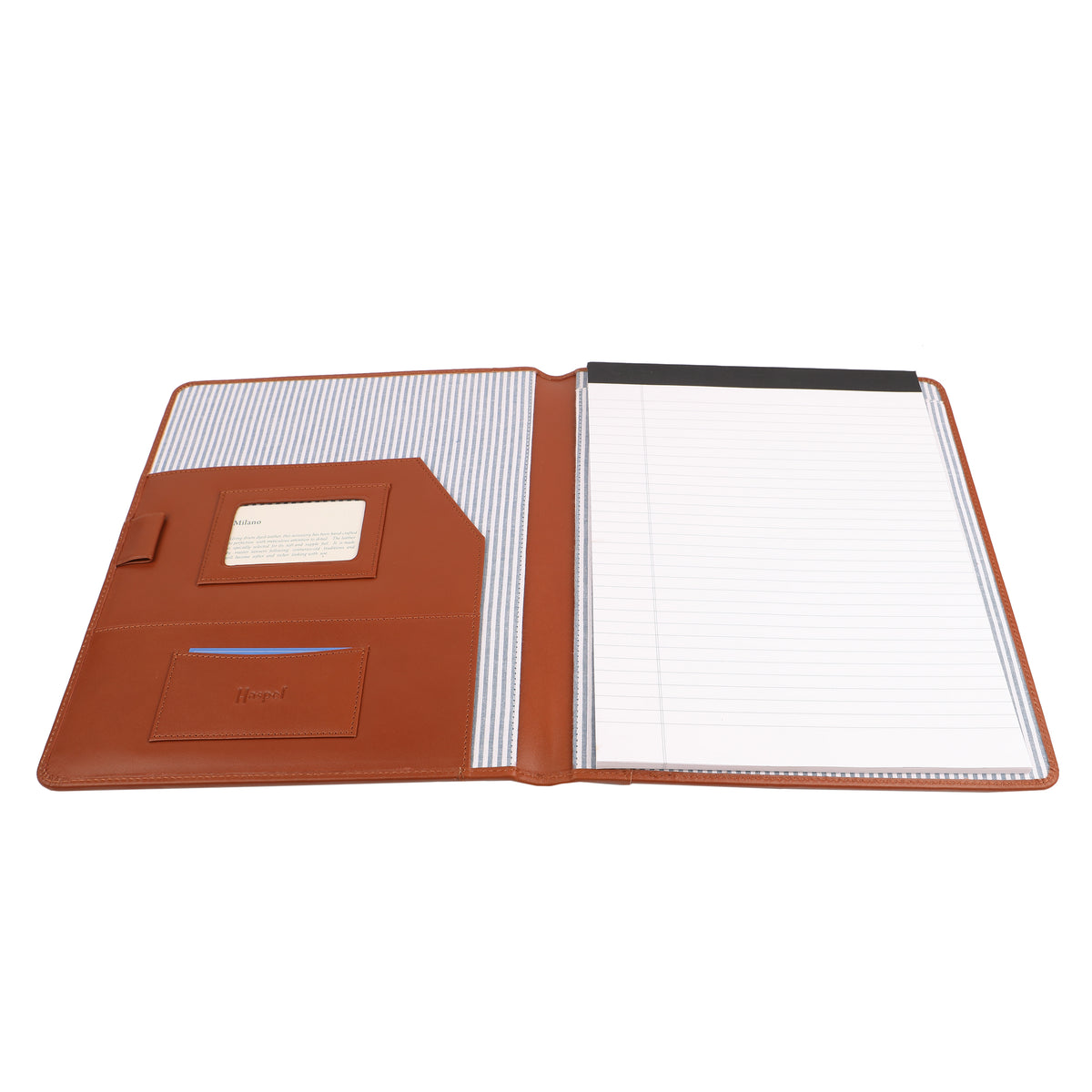 Leather British Tan Padded Portfolio