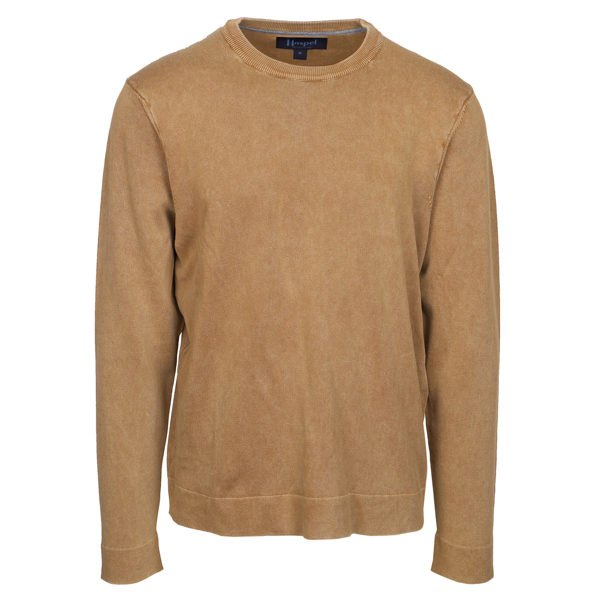 Lightweight, cozy &amp; casual and ready to buy the first round.   100% Cotton • Ribbed Crew Neck • Garment Dyed • Washable • Made in Italy