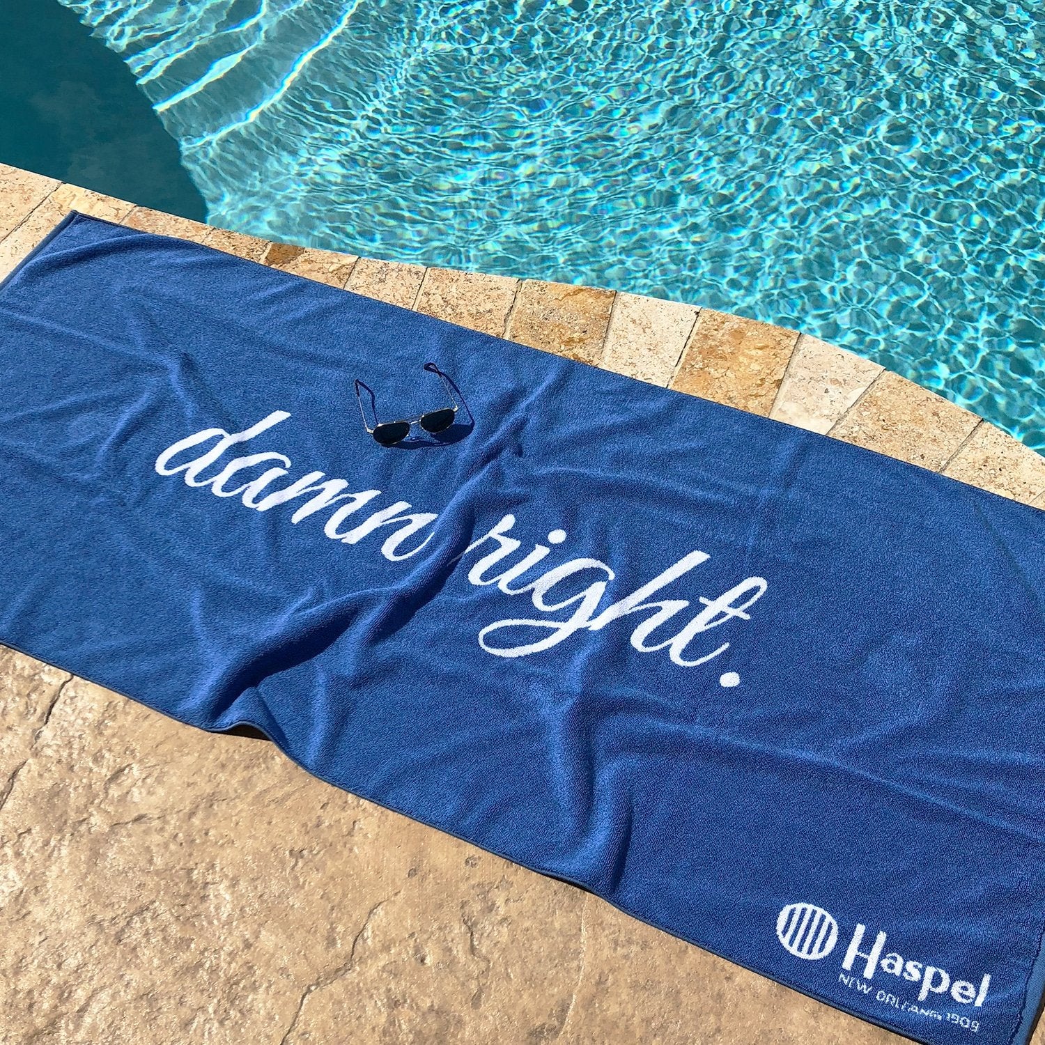 Damn Right Beach Towel - Haspel Clothing