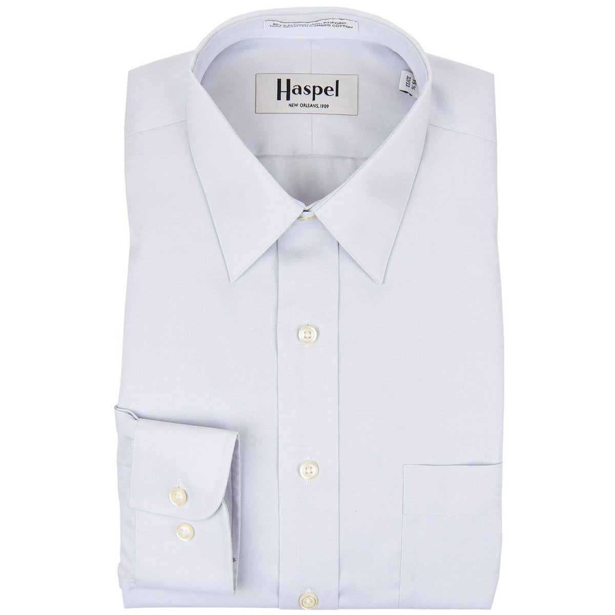 Grey/Silver Solid Dress Shirt - Haspel Clothing