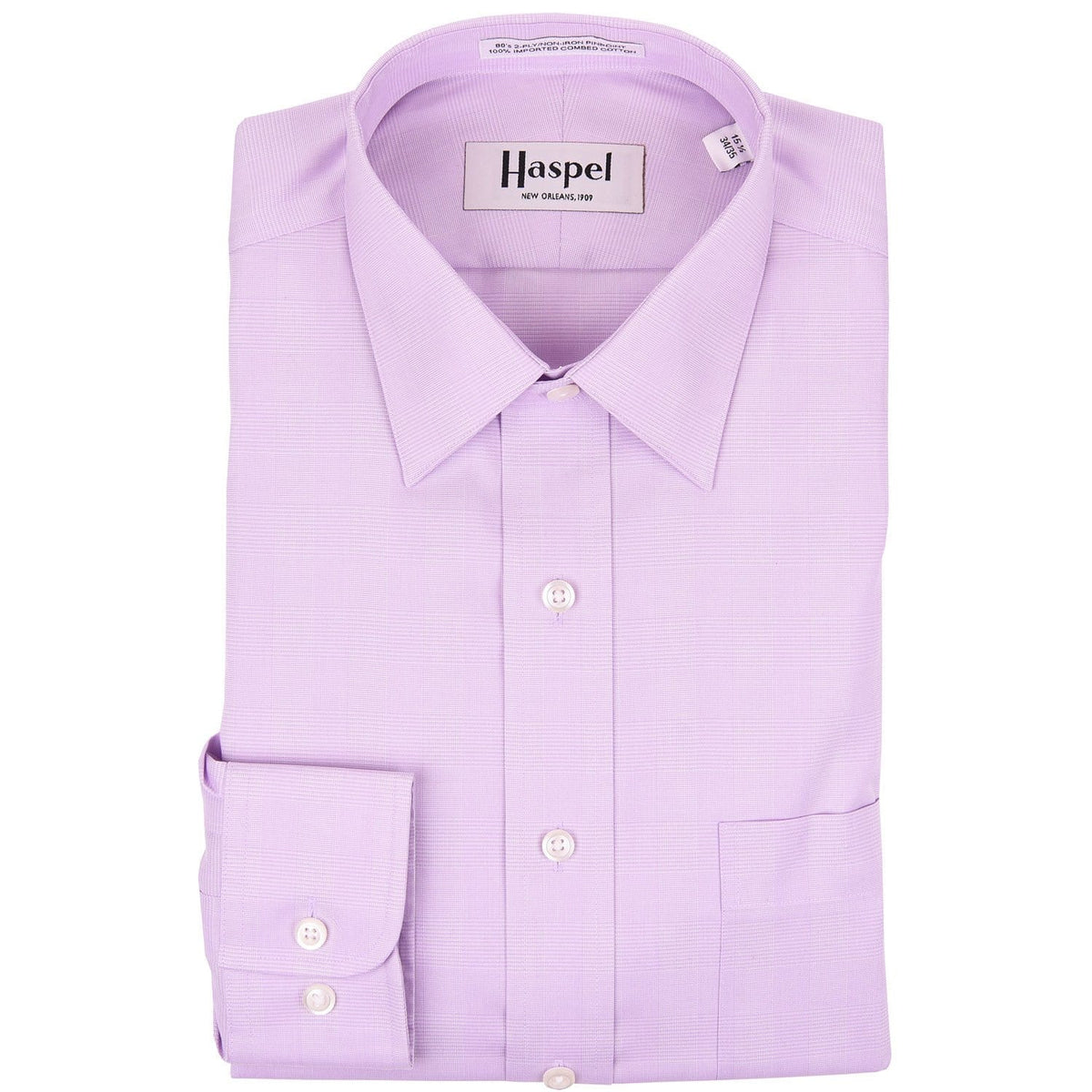 Dauphine Lavender Glenplaid Dress Shirt - Haspel Clothing