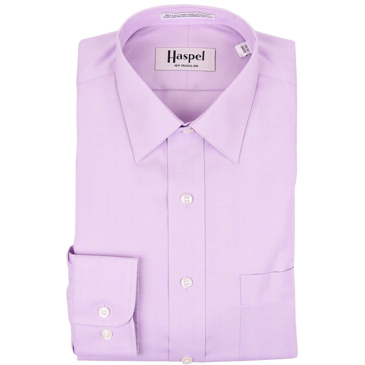 Dauphine Lavender Glenplaid Dress Shirt - Haspel Clothing