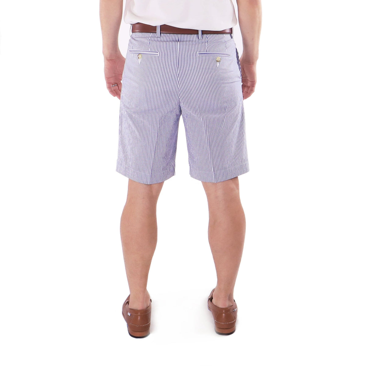 Felicity Navy Seersucker Short