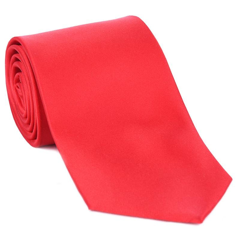 Red Satin Formal Tie - Haspel Clothing