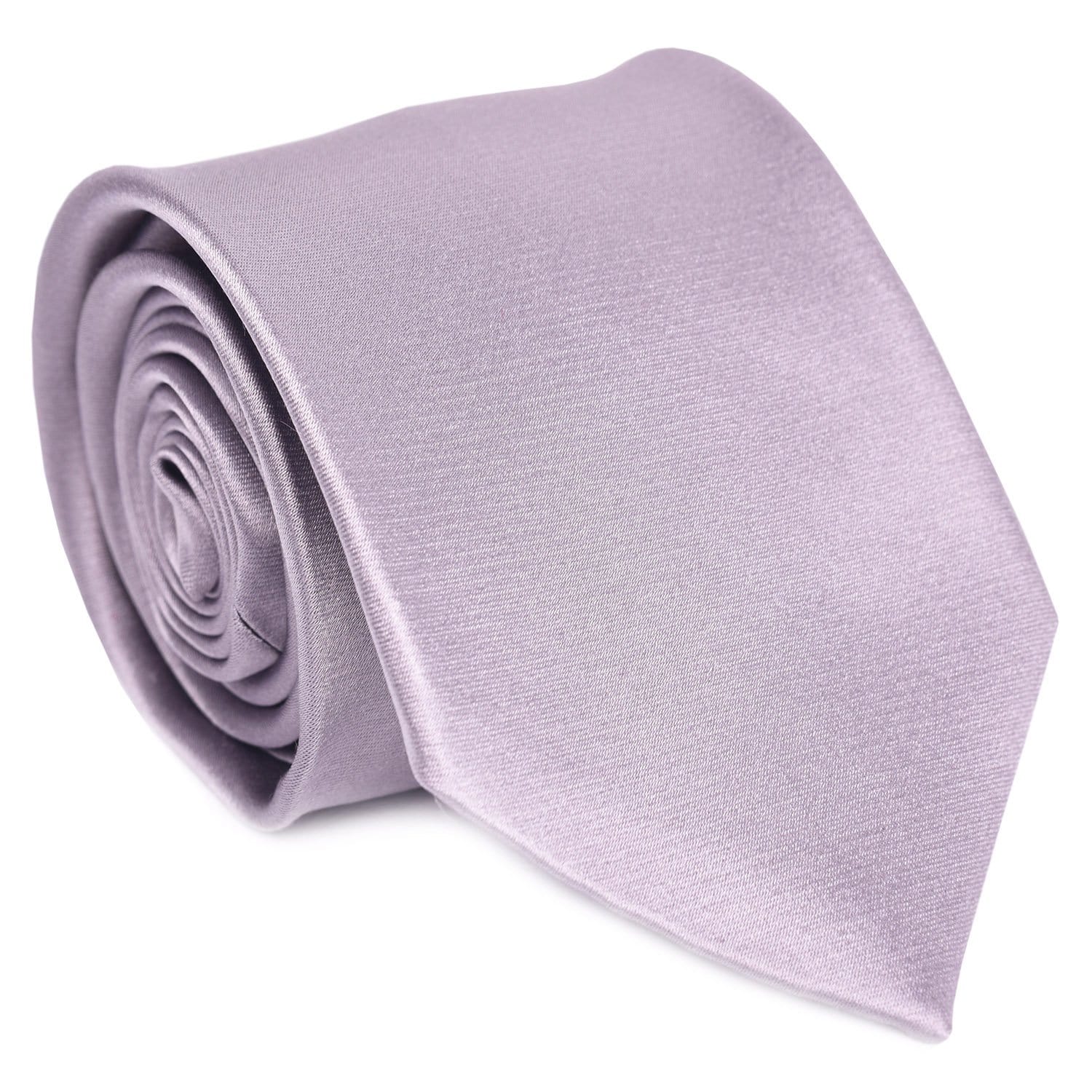 Silver Satin Formal Tie - Haspel Clothing
