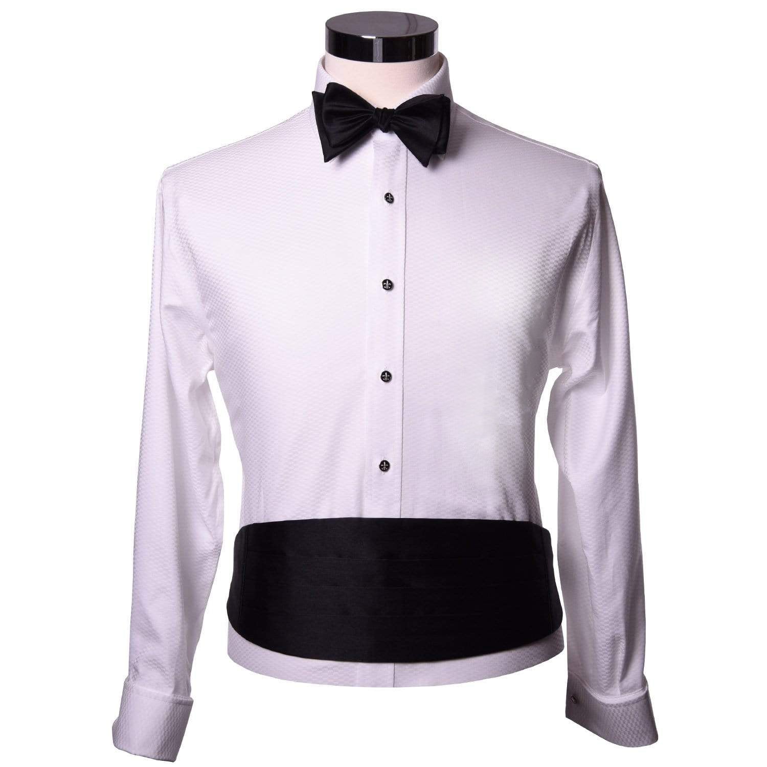 formal dress shirts tuxedo The Solid White Tuxedo Shirt S / Solid White