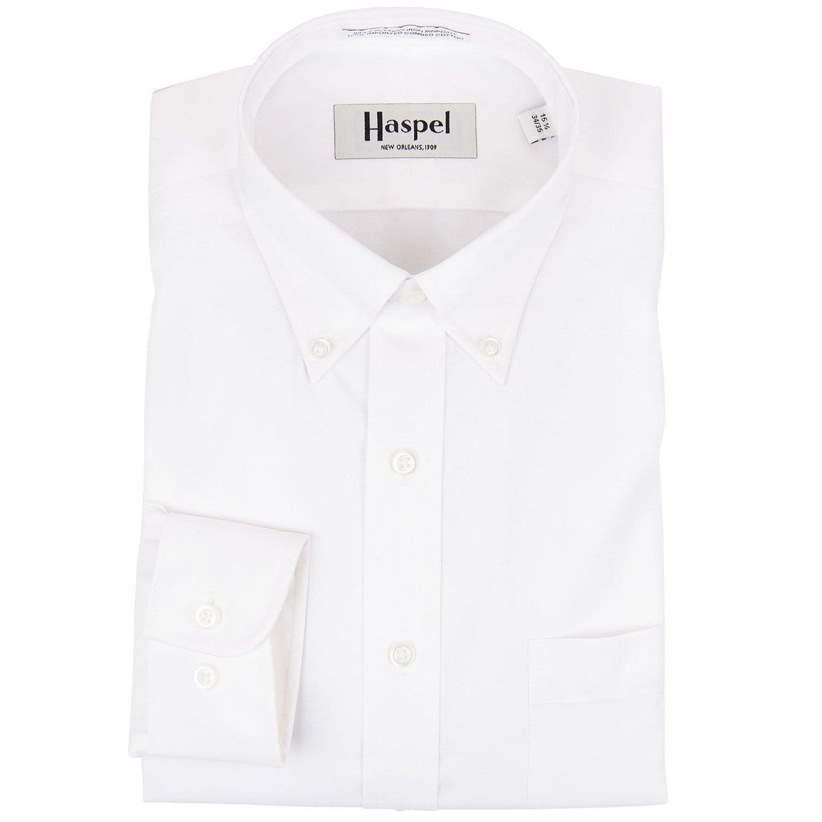 Howard Solid White Button Down Oxford Dress Shirt - Haspel Clothing